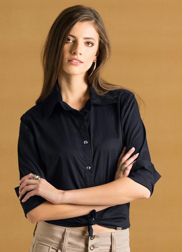 Quintess - Camisa Clássica Preta