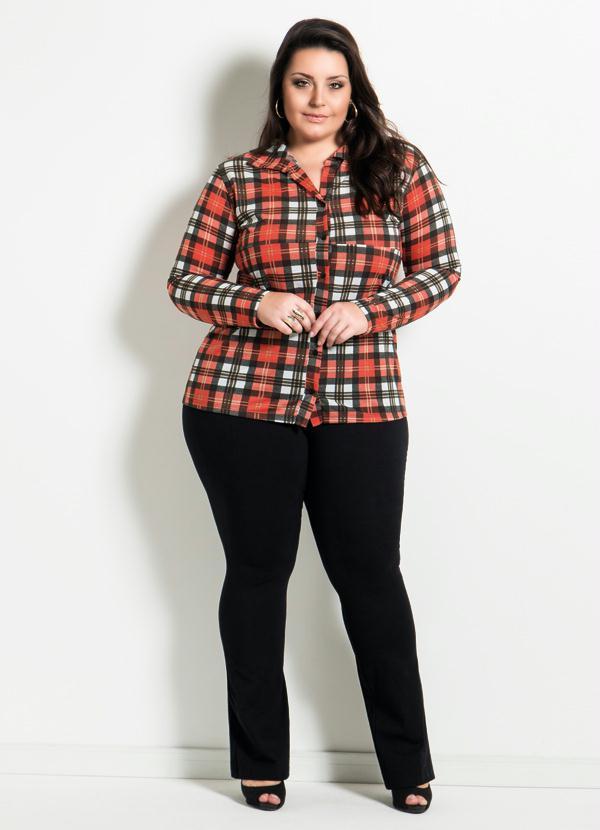 Marguerite - Camisa Xadrez Plus Size 3