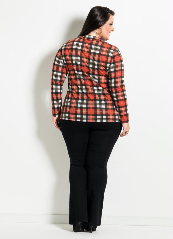 Marguerite - Camisa Xadrez Plus Size 4