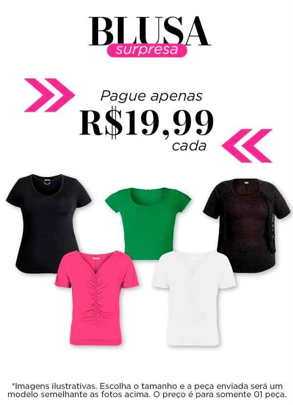 Outlet - Blusas Quintess Surpresa