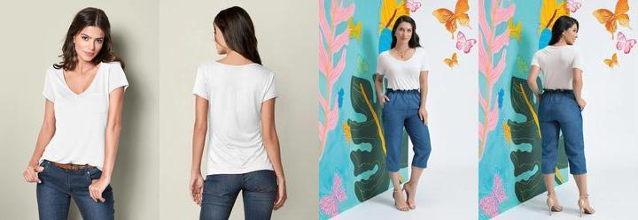 T-Shirt Bsica Branca