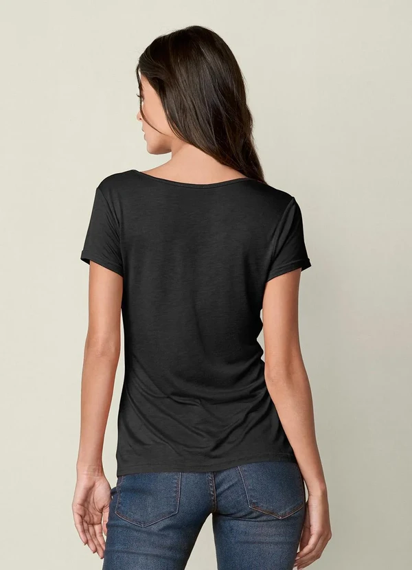 bonprix - T-Shirt Básica Preta 2