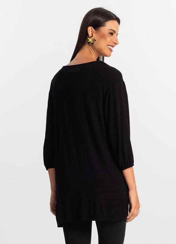 Rovitex - Cardigan 3/4 Feminino Preto 2