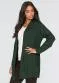 bonprix - Cardigan Alongado com Bolsos Preto - variação: Verde