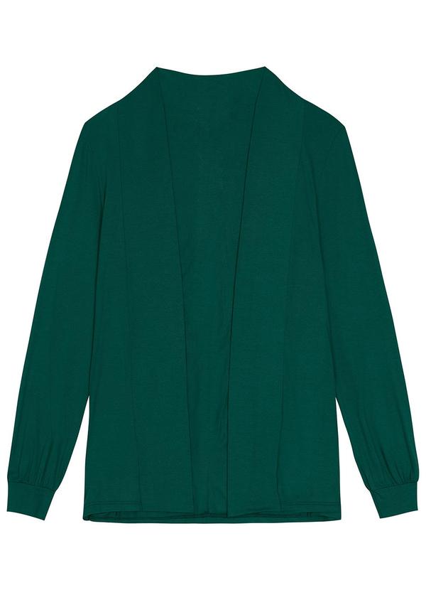 Malwee - Cardigan Alongado em Viscose Stretch Verde 5