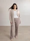 Lunender Mais Mulher - Cardigan Alongado Listrado Plus Size Cinza - variação: Cinza