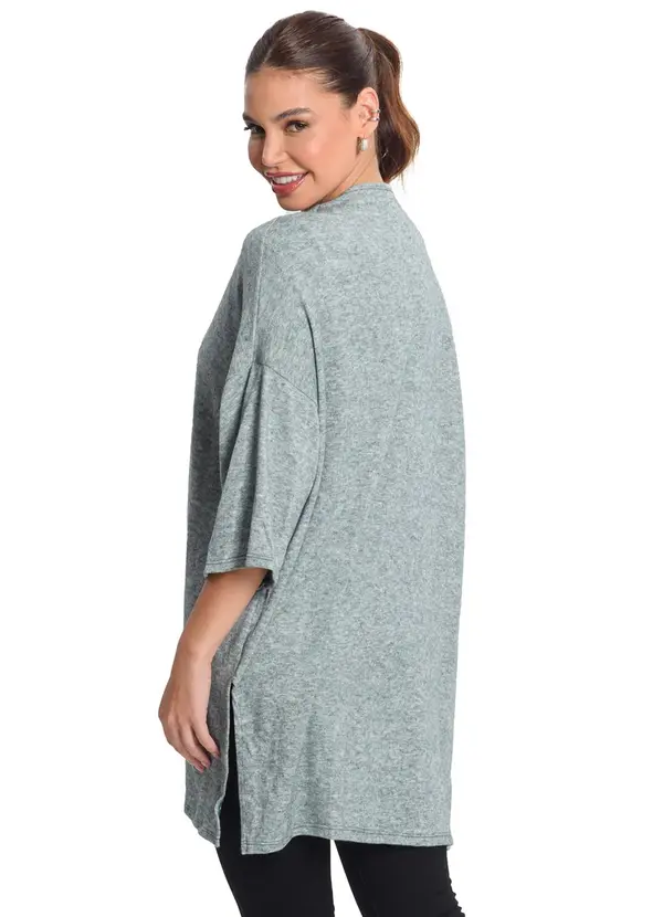 Rovitex - Cardigan Alongado Verde 2