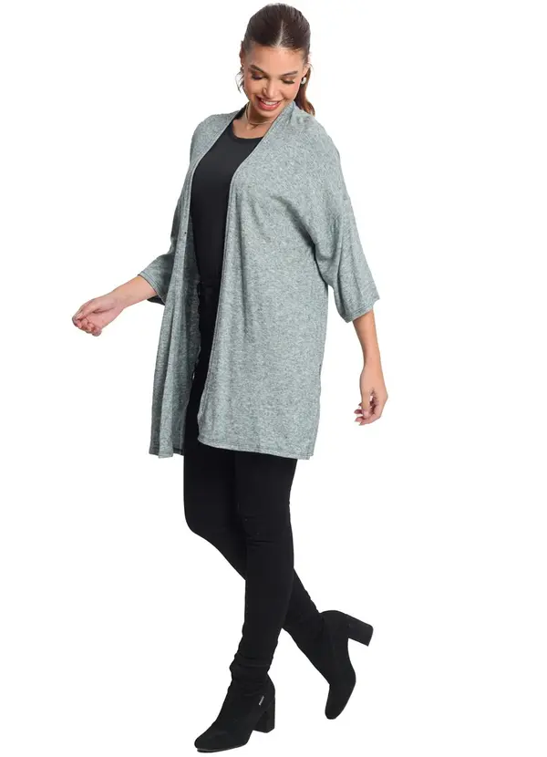 Rovitex - Cardigan Alongado Verde 3