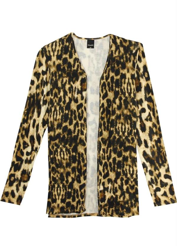 Malwee - Cardigan Animal Print em Viscose Feminino 2