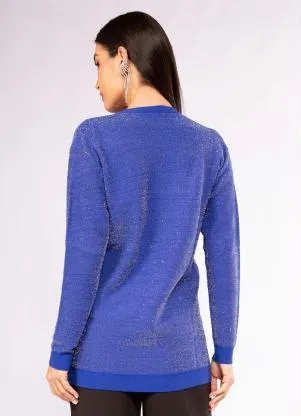 Doce Trama - Cardigan Azul - DOCE TRAMA