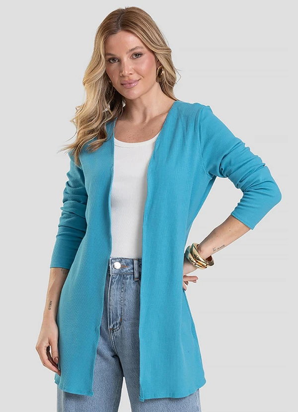 Infinita Cor - Cardigan Azul