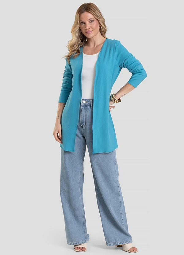 Infinita Cor - Cardigan Azul 3