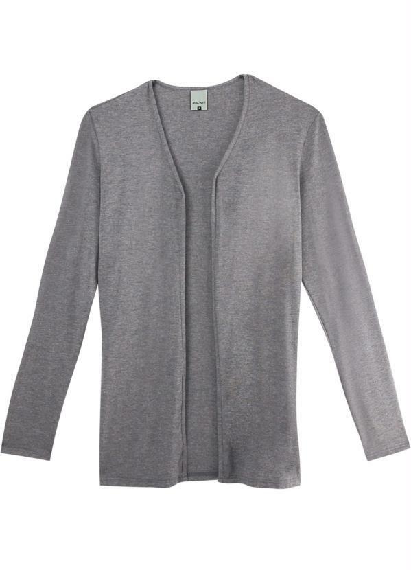Malwee - Cardigan Cinza Escuro em Viscose Feminino