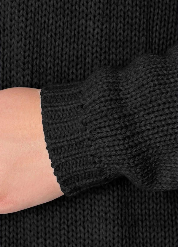 bonprix - Cardigan de Tricô Preto 5