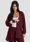 Dianna - Cardigan em Malha Tricot Rustic Vermelho - variação: Vermelho