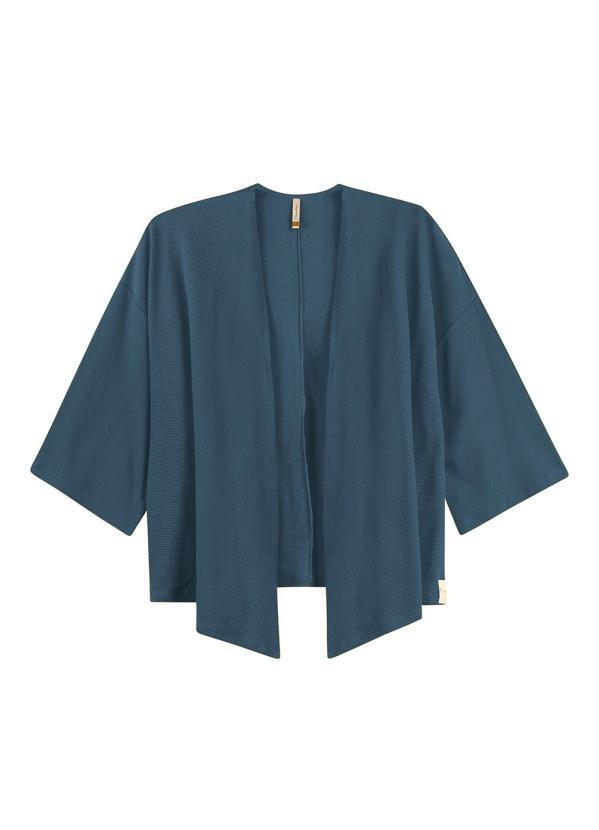 Marialícia - Cardigan Feminino Adulto Azul