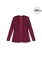Marialícia - Cardigan Feminino Alongado Canelado Cinza - variação: Vermelho