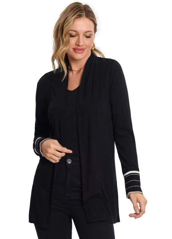 Endless - Cardigan Feminino Alongado Preto