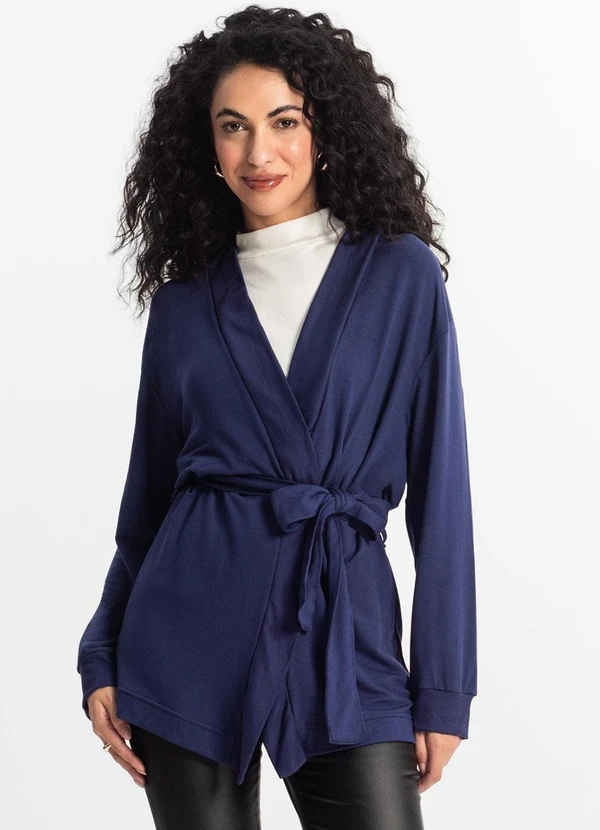 Rovitex - Cardigan Feminino Azul