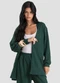 Dianna - Cardigan em Malha Tricot Rustic Vermelho - variação: Verde