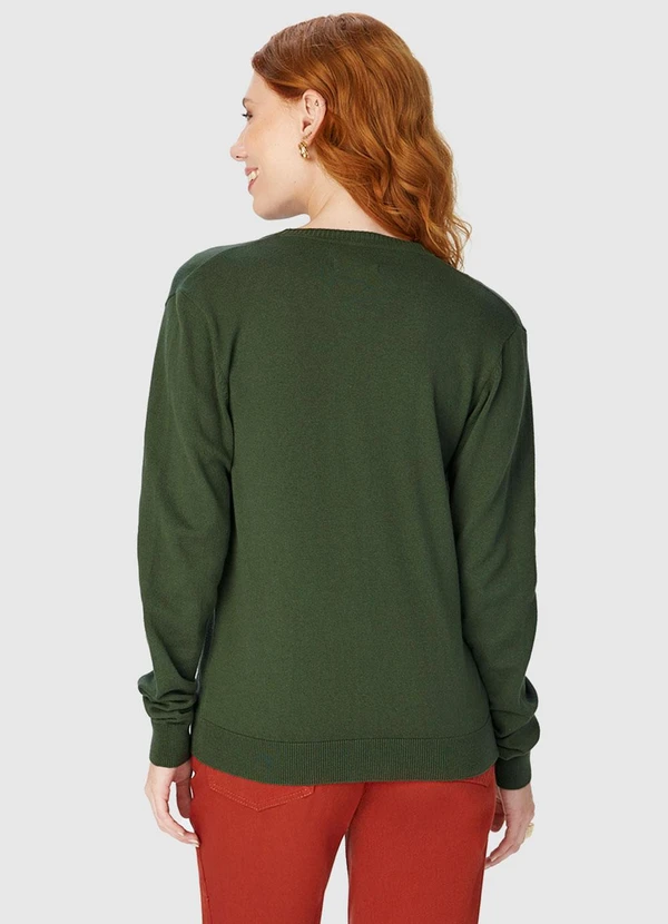 Malwee - Cardigan Feminino em Tricô Verde 3