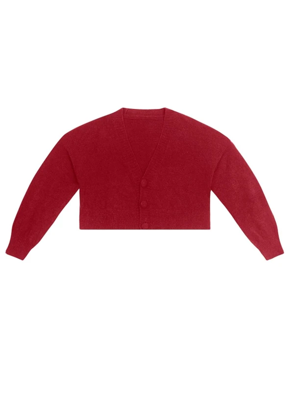 Essendi - Cardigan Feminino em Tricot Bordô 3