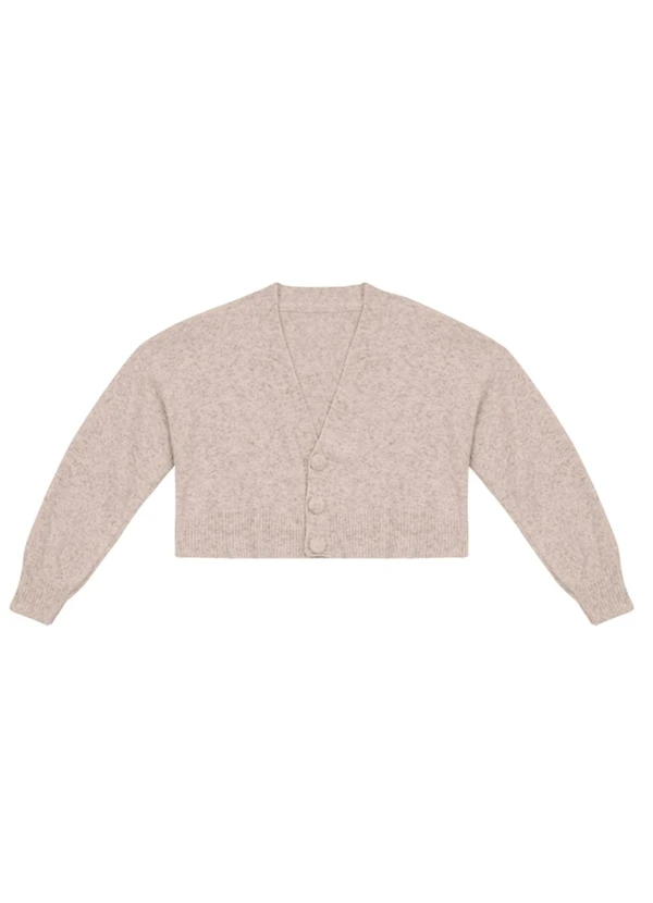 Essendi - Cardigan Feminino em Tricot Natural 2