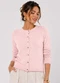 Infinita Cor - Cardigan Feminino em Tricot Rosa - variação: Rosa