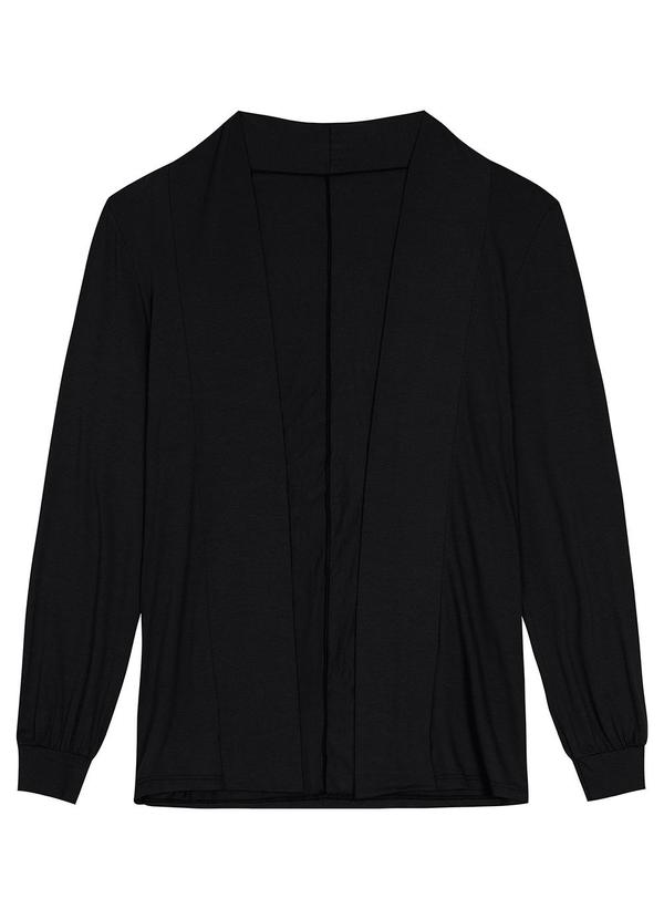 Malwee - Cardigan Feminino em Viscose Stretch Preto 3