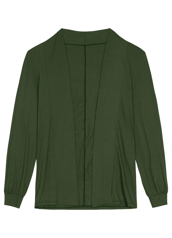 Malwee - Cardigan Feminino em Viscose Verde