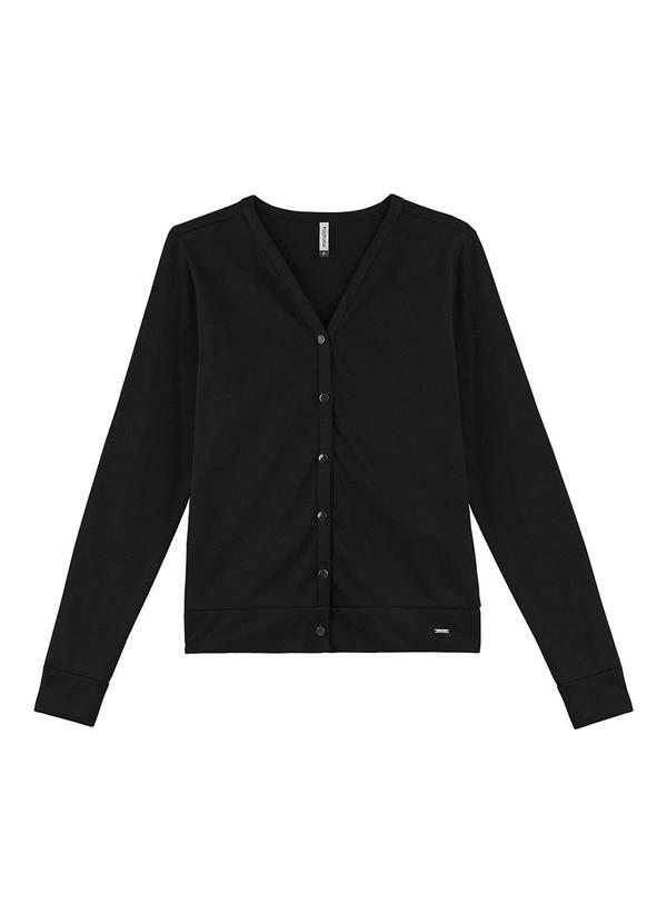 Marialícia - Cardigan Feminino Preto