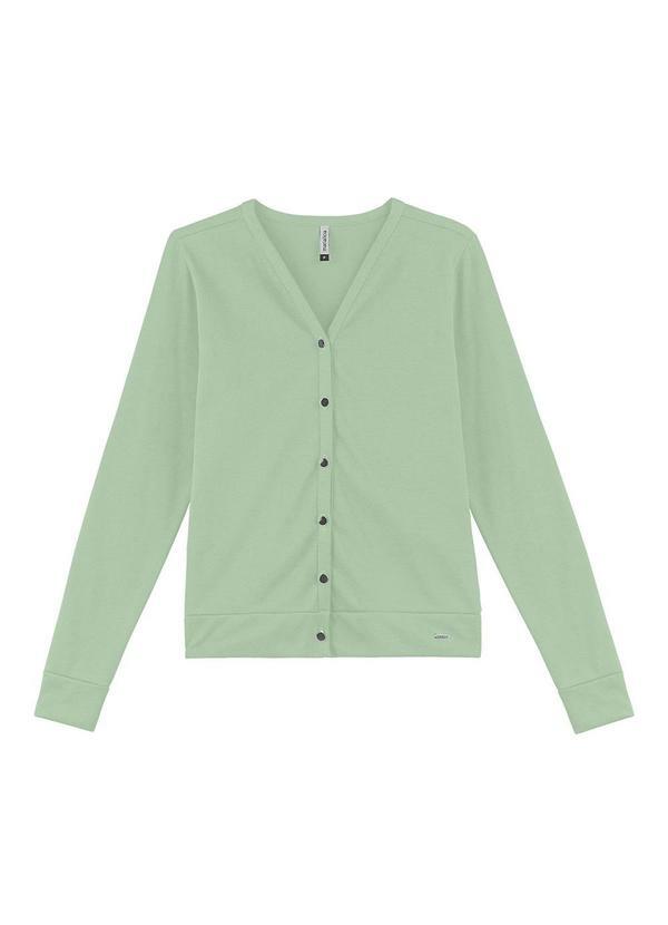 Marialícia - Cardigan Feminino Verde