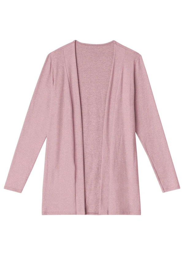 Cardigan Justo Térmico Rosê - Malwee