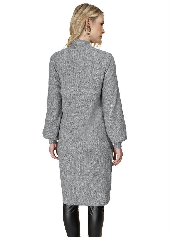 Rovitex - Cardigan Longo Cinza 2