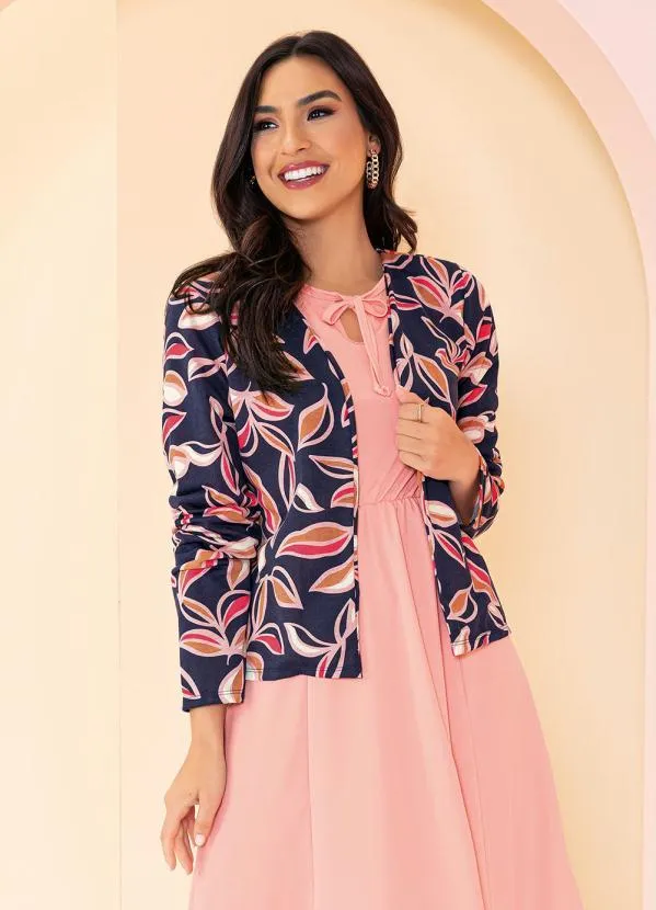 Rosalie - Cardigan Marinho Aberto