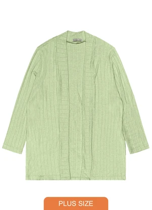 Secret Glam - Cardigan Plus Size Feminino Verde - SECRET GLAM