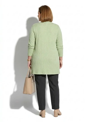 Secret Glam - Cardigan Plus Size Feminino Verde - SECRET GLAM
