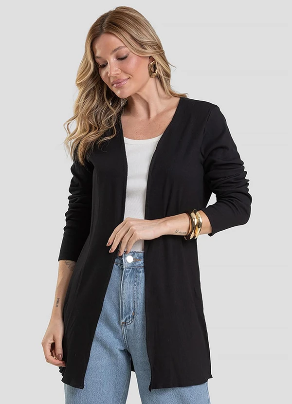 Infinita Cor - Cardigan Preto