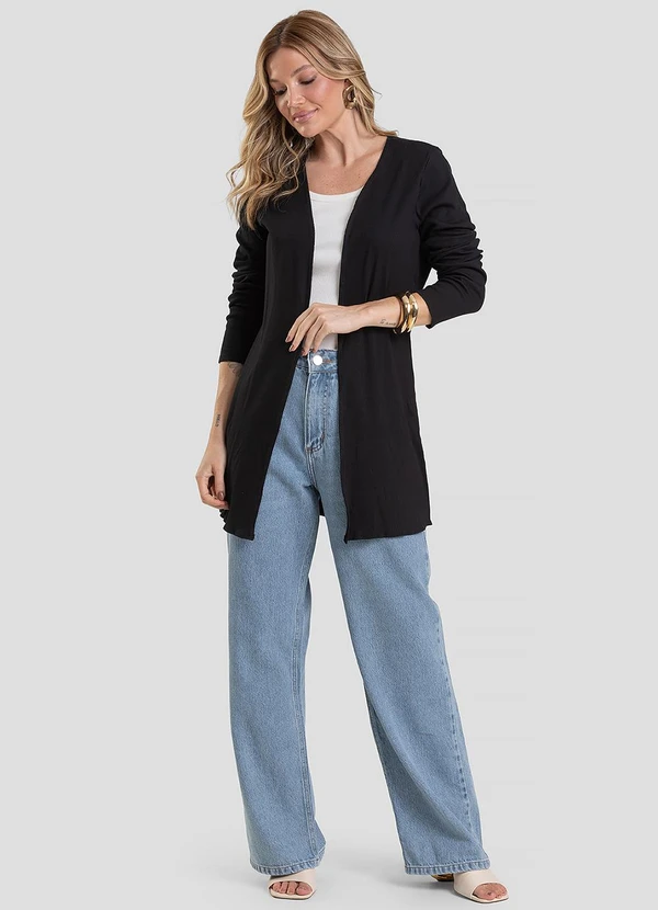 Infinita Cor - Cardigan Preto 3