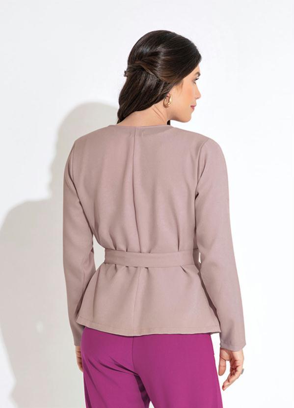 Outlet - Cardigan Transpassado Nude 2