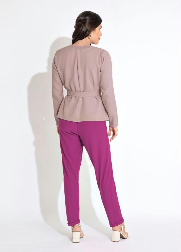 Outlet - Cardigan Transpassado Nude 4