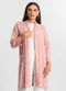 Endless - Cardigan Tricot Alongado Feminino Verde - variação: Rosa