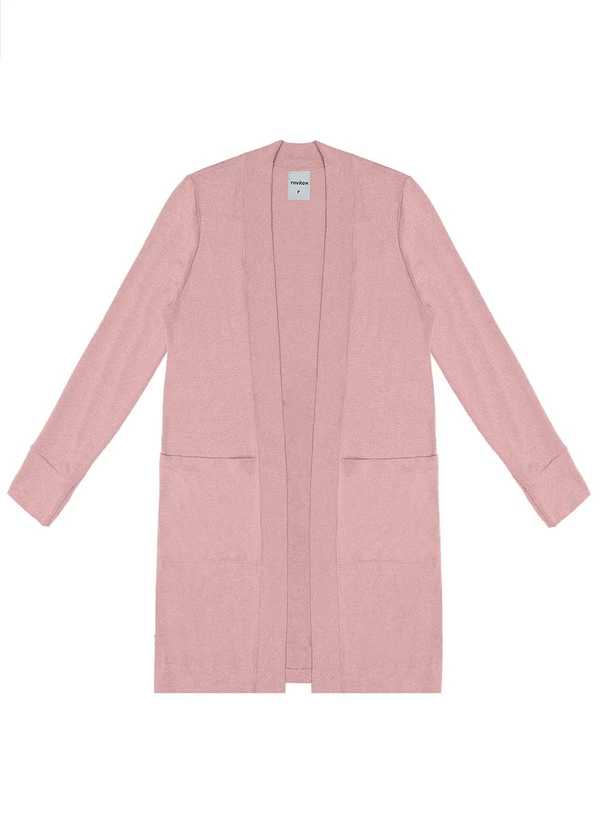 Rovitex - Cardigan Tricot Feminino Laranja