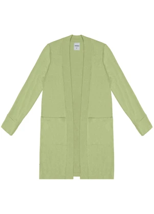 Rovitex - Cardigan Tricot Feminino Verde - ROVITEX