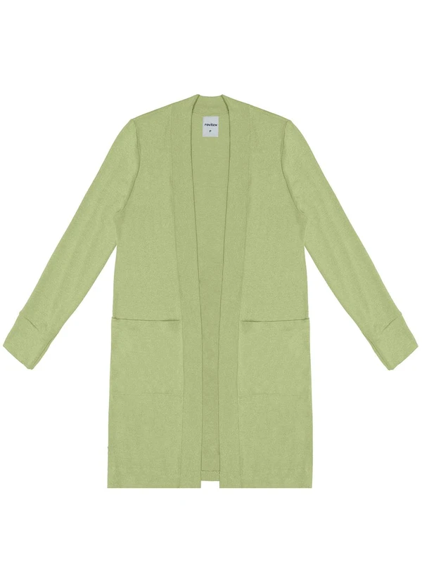Rovitex - Cardigan Tricot Feminino Verde