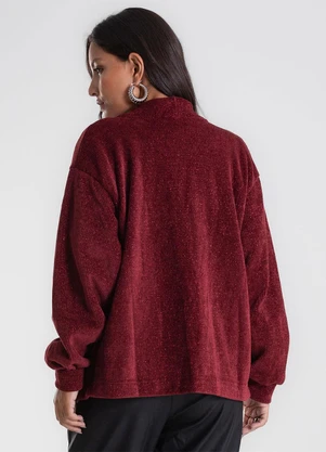 Endless - Cardigan Tricot Glowshine Vermelho - ENDLESS