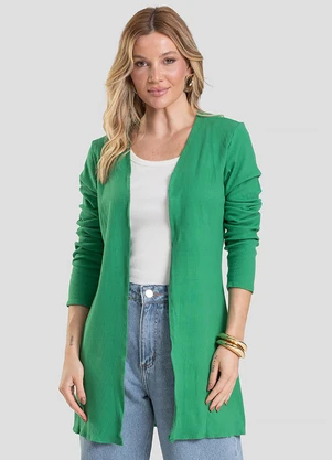 Infinita Cor - Cardigan Verde - INFINITA COR