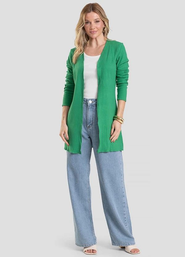 Infinita Cor - Cardigan Verde 3