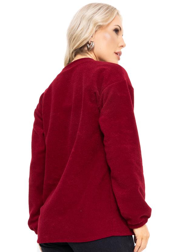 Bimini - Cardigan Vermelho em Plush Boucle 2