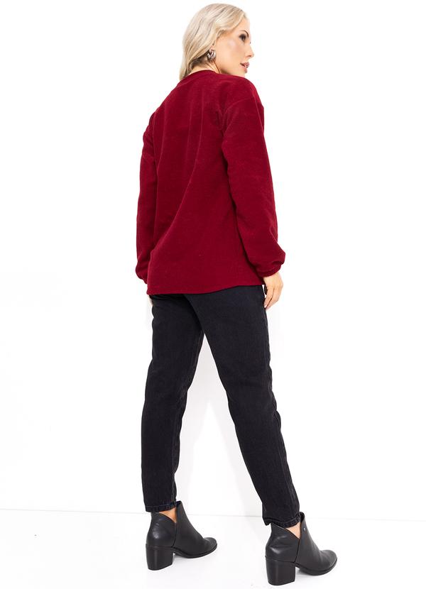 Bimini - Cardigan Vermelho em Plush Boucle 4